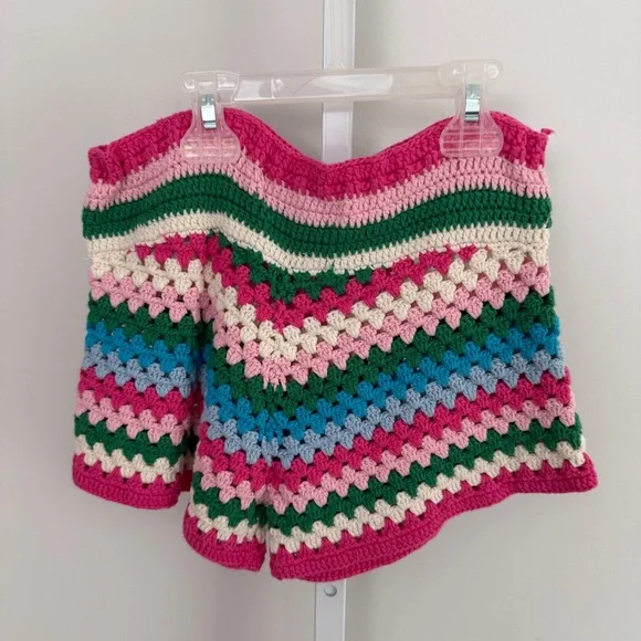MC2 saint barths GIRL CROCHET SHORTS size 6/10 - Picture 2 of 4